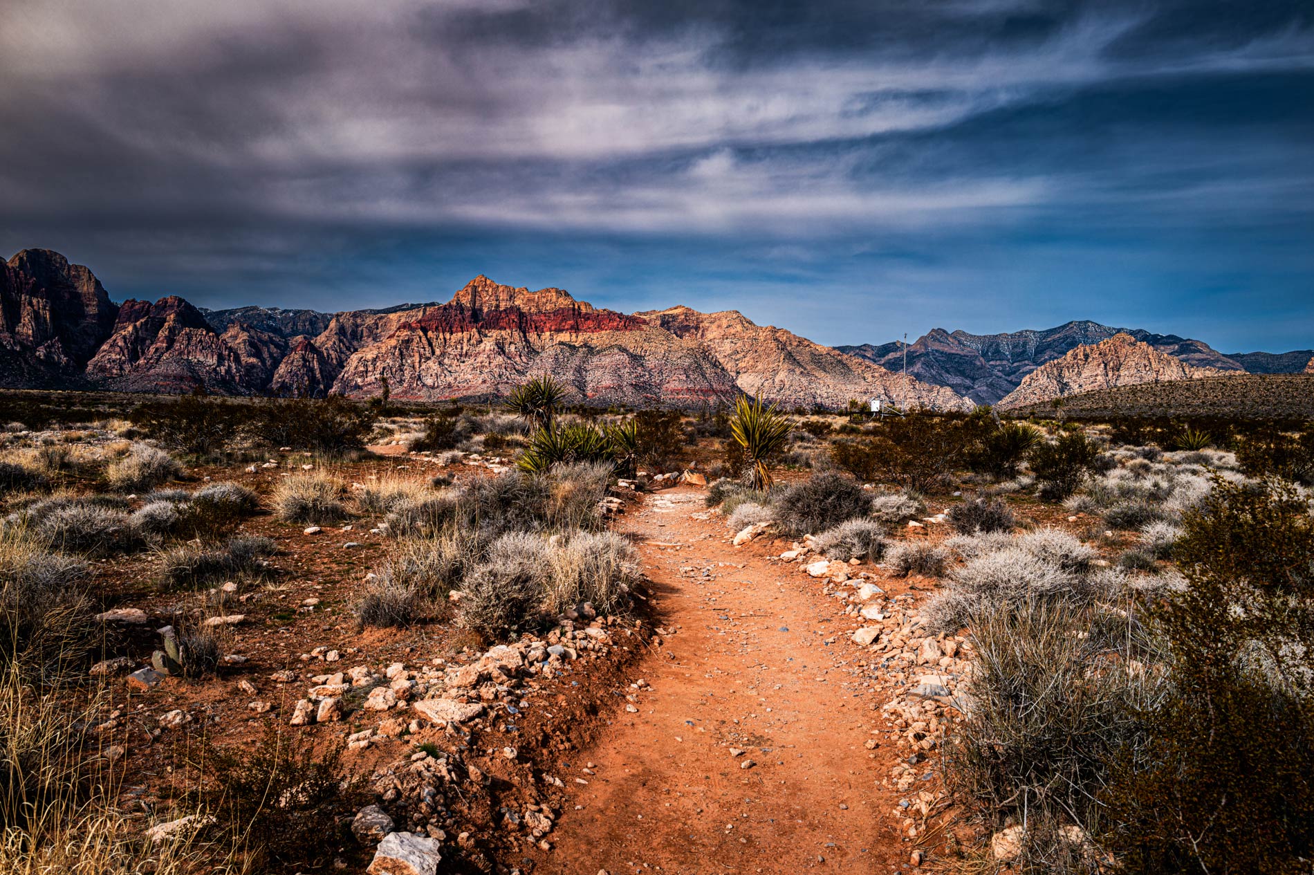 Red Rock Canyon Trail and Mountains